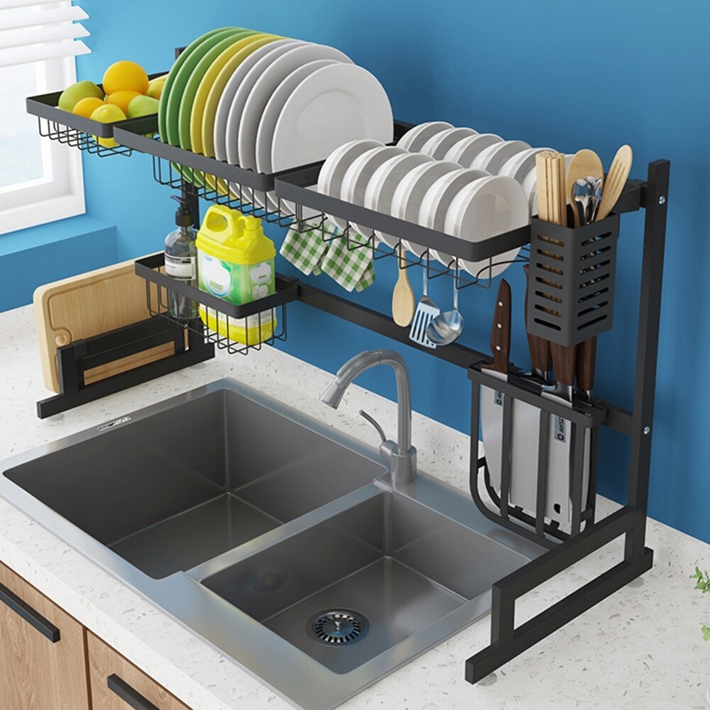 Stainless Steel Dish Rack Over The Sink - 33.5x20.9inch