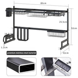 Stainless Steel Dish Rack Over The Sink - 33.5x20.9inch
