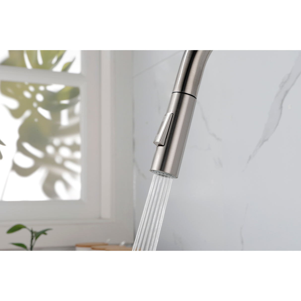 Stainless Steel Kitchen Faucet with Pull Down Sprayer