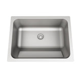 Stainless Steel Laundry Sink with Built-in Washboard