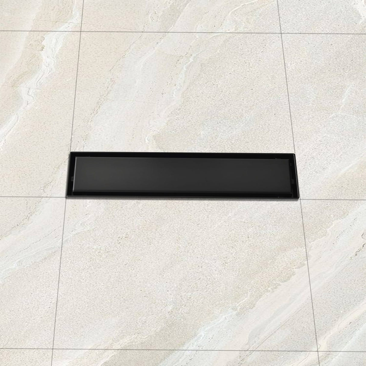Stainless Steel Linear Shower Drain Matte Black