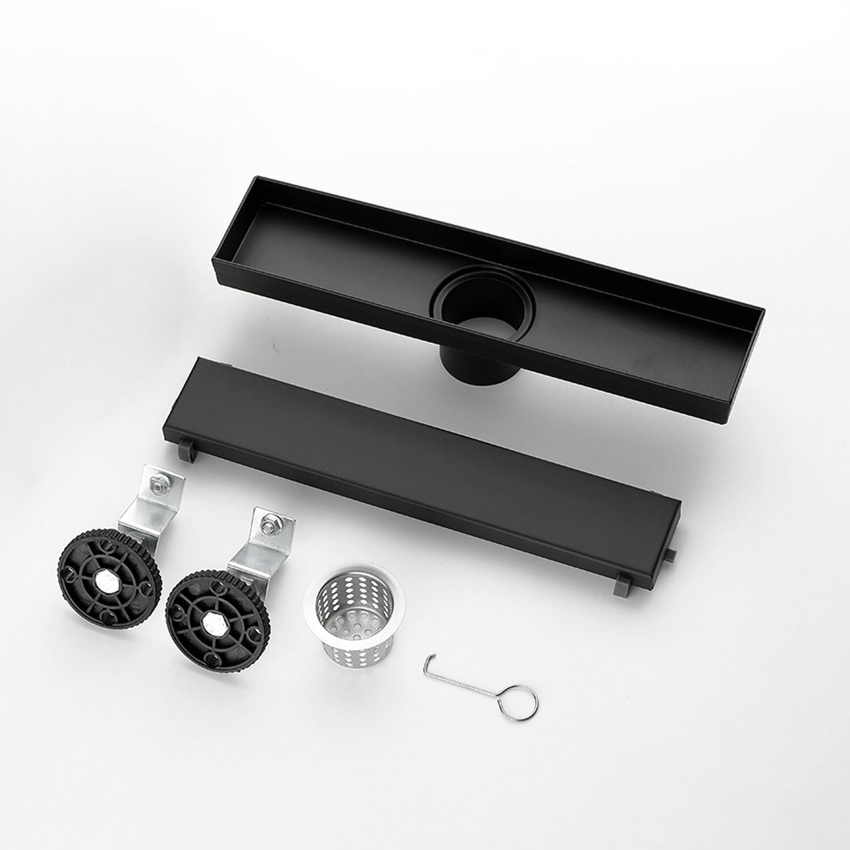 Stainless Steel Linear Shower Drain Matte Black