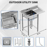Stainless Steel Single Bowl Sink