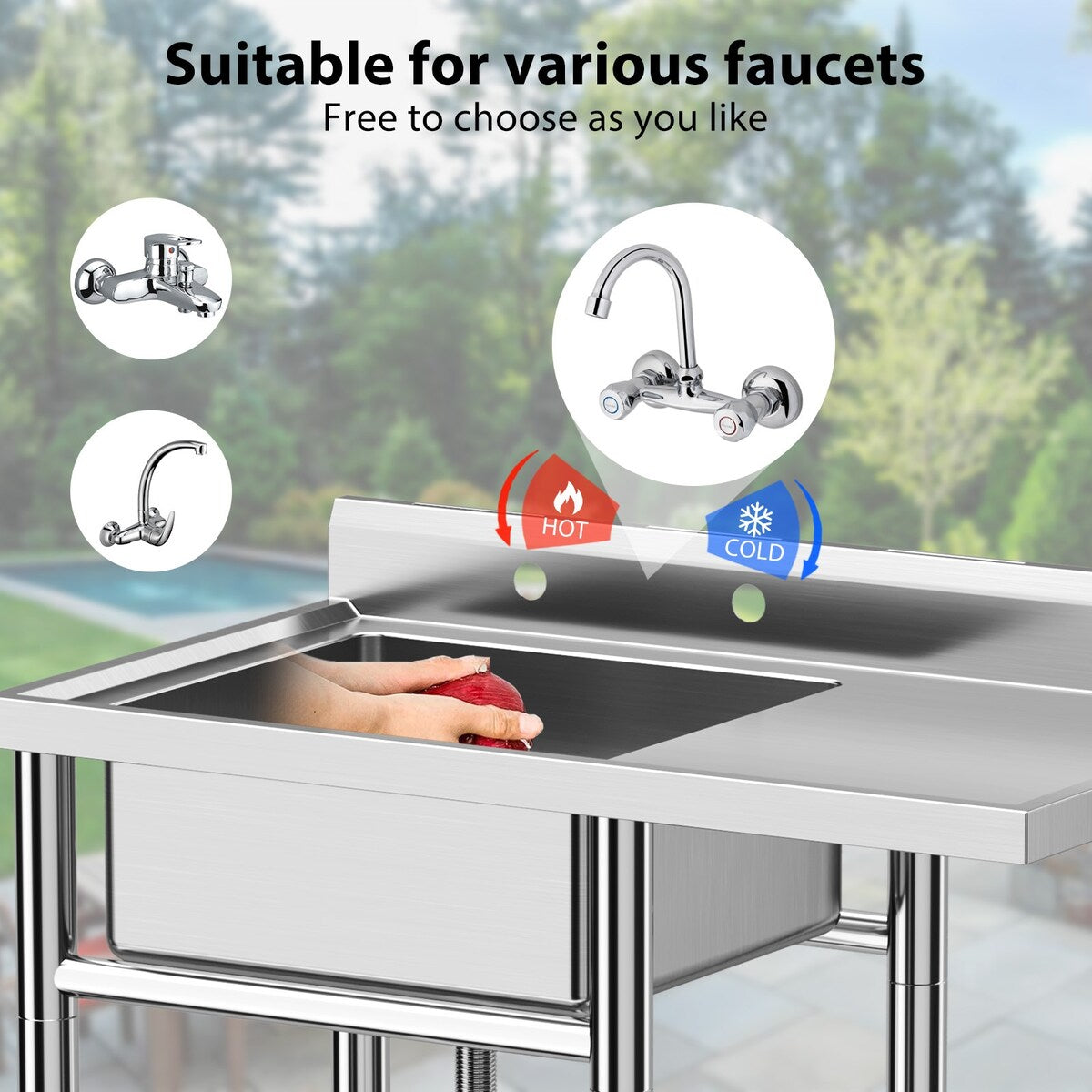 Stainless Steel Single Bowl Sink
