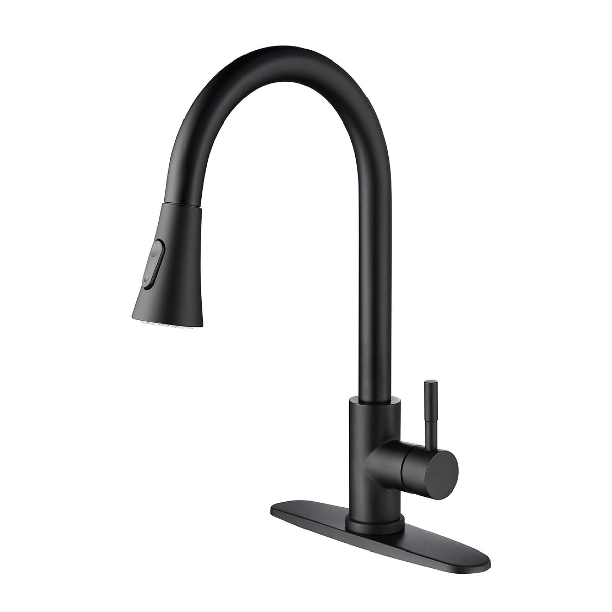 Stainless Steel Single Handle Kitchen Sink Faucet with Pull Down Sprayer