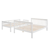 Highly recommended!!!!Stairway Twin-Over-Full Bunk Bed with Storage and Guard Rail for Bedroom
