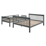 Highly recommended!!!!Stairway Twin-Over-Full Bunk Bed with Storage and Guard Rail for Bedroom
