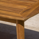 Stamford Outdoor 7-piece Rectangle Acacia Wood Dining Set by Christopher Knight Home