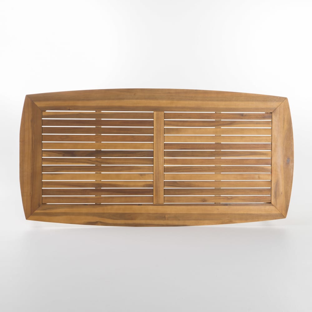 Stamford Outdoor 7-piece Rectangle Acacia Wood Dining Set by Christopher Knight Home