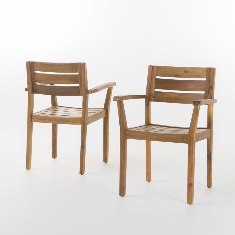 Stamford Outdoor 7-piece Rectangle Acacia Wood Dining Set by Christopher Knight Home