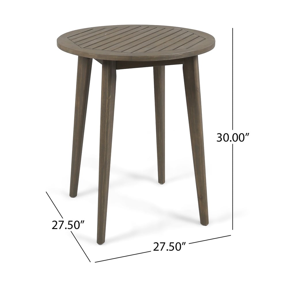 Stamford Outdoor Bistro Table by Christopher Knight Home - 27.5"W x 27.5"D x 30"H