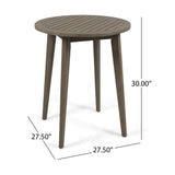 Stamford Outdoor Bistro Table by Christopher Knight Home - 27.5"W x 27.5"D x 30"H