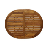 Stamford Outdoor Rustic Acacia Wood Slat Top Bar Table by Christopher Knight Home - 39.75"L x 30.50"W x 39.75"H