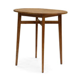 Stamford Outdoor Rustic Acacia Wood Slat Top Bar Table by Christopher Knight Home - 39.75"L x 30.50"W x 39.75"H