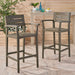 Stamford Outdoor Rustic Acacia Wood Barstool (Set of 2) by Christopher Knight Home