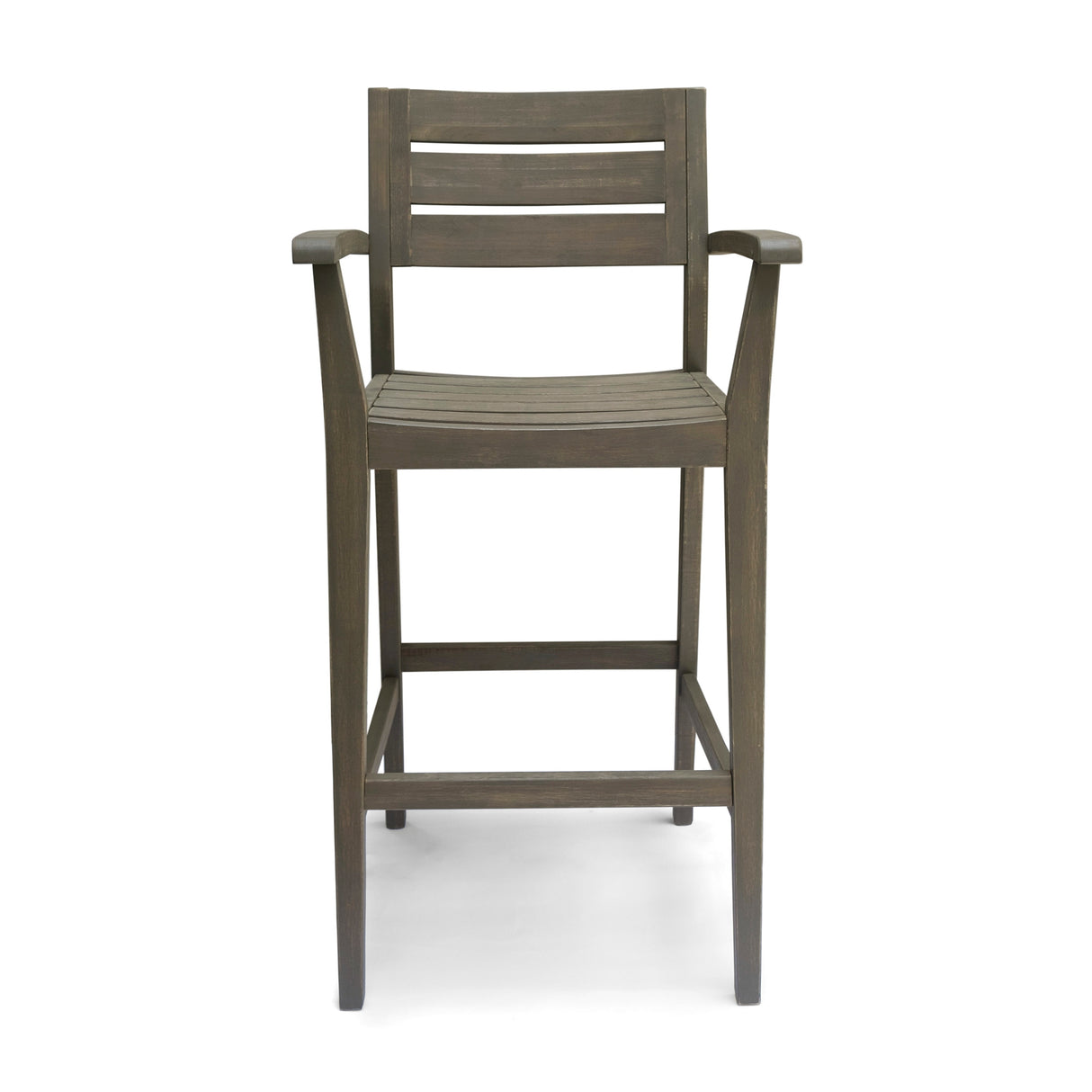 Stamford Outdoor Rustic Acacia Wood Barstool (Set of 2) by Christopher Knight Home