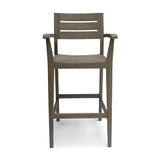 Stamford Outdoor Rustic Acacia Wood Barstool (Set of 2) by Christopher Knight Home