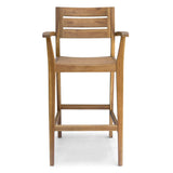 Stamford Outdoor Rustic Acacia Wood Barstool (Set of 2) by Christopher Knight Home