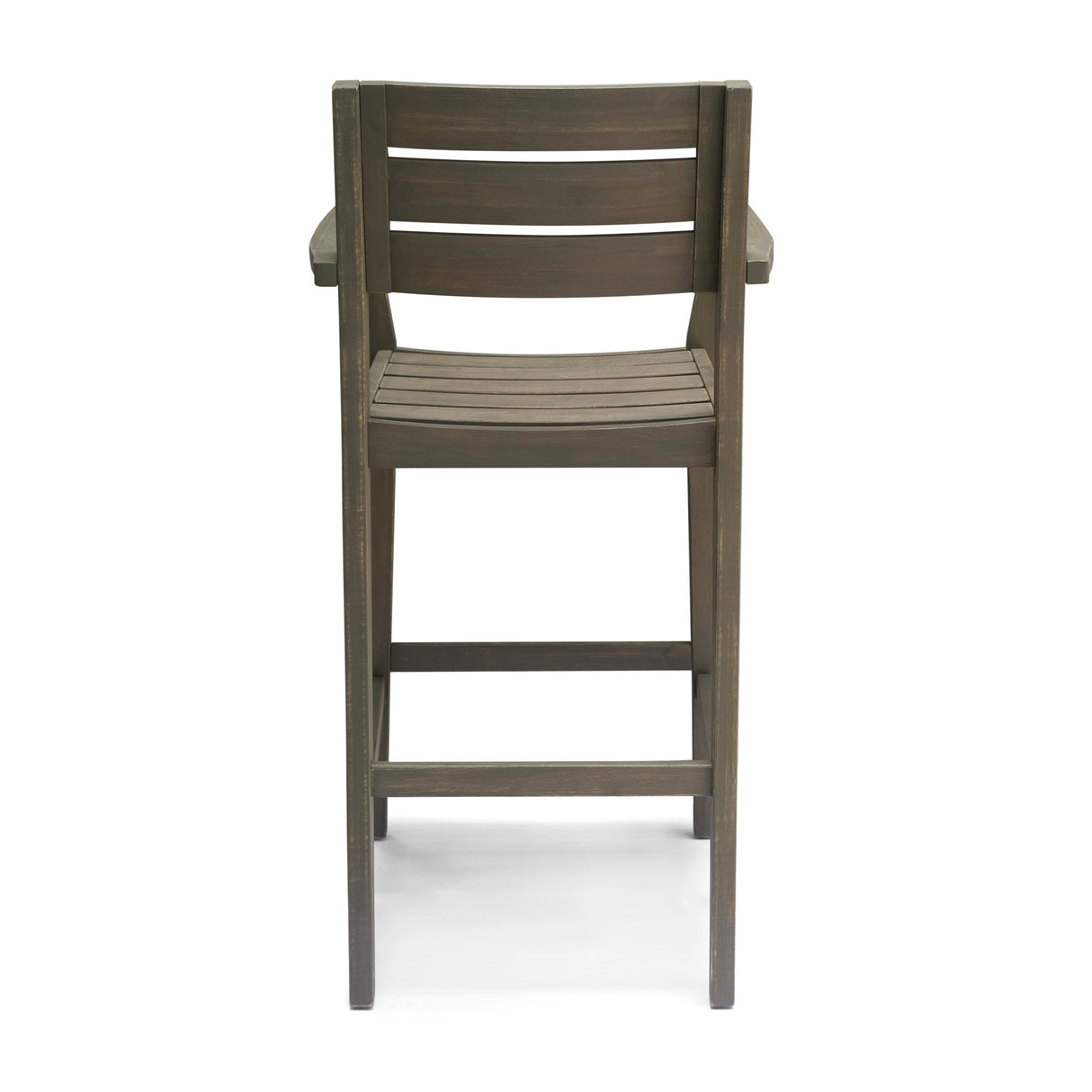 Stamford Outdoor Rustic Acacia Wood Barstool (Set of 2) by Christopher Knight Home