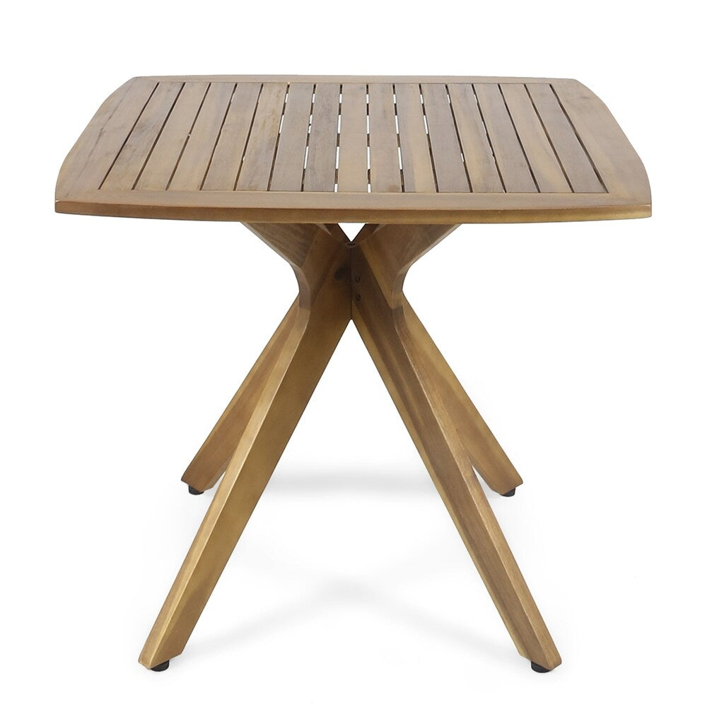 Stamford Outdoor Square Dining Table with X Base by Chirstopher Knight Home