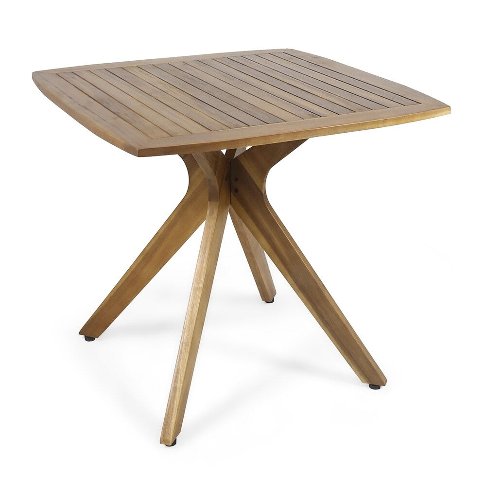 Stamford Outdoor Square Dining Table with X Base by Chirstopher Knight Home