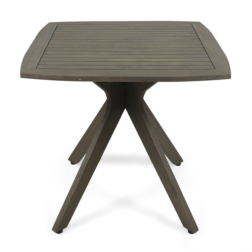 Stamford Outdoor Square Dining Table with X Base by Chirstopher Knight Home