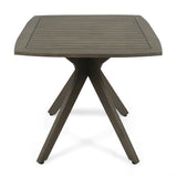 Stamford Outdoor Square Dining Table with X Base by Chirstopher Knight Home