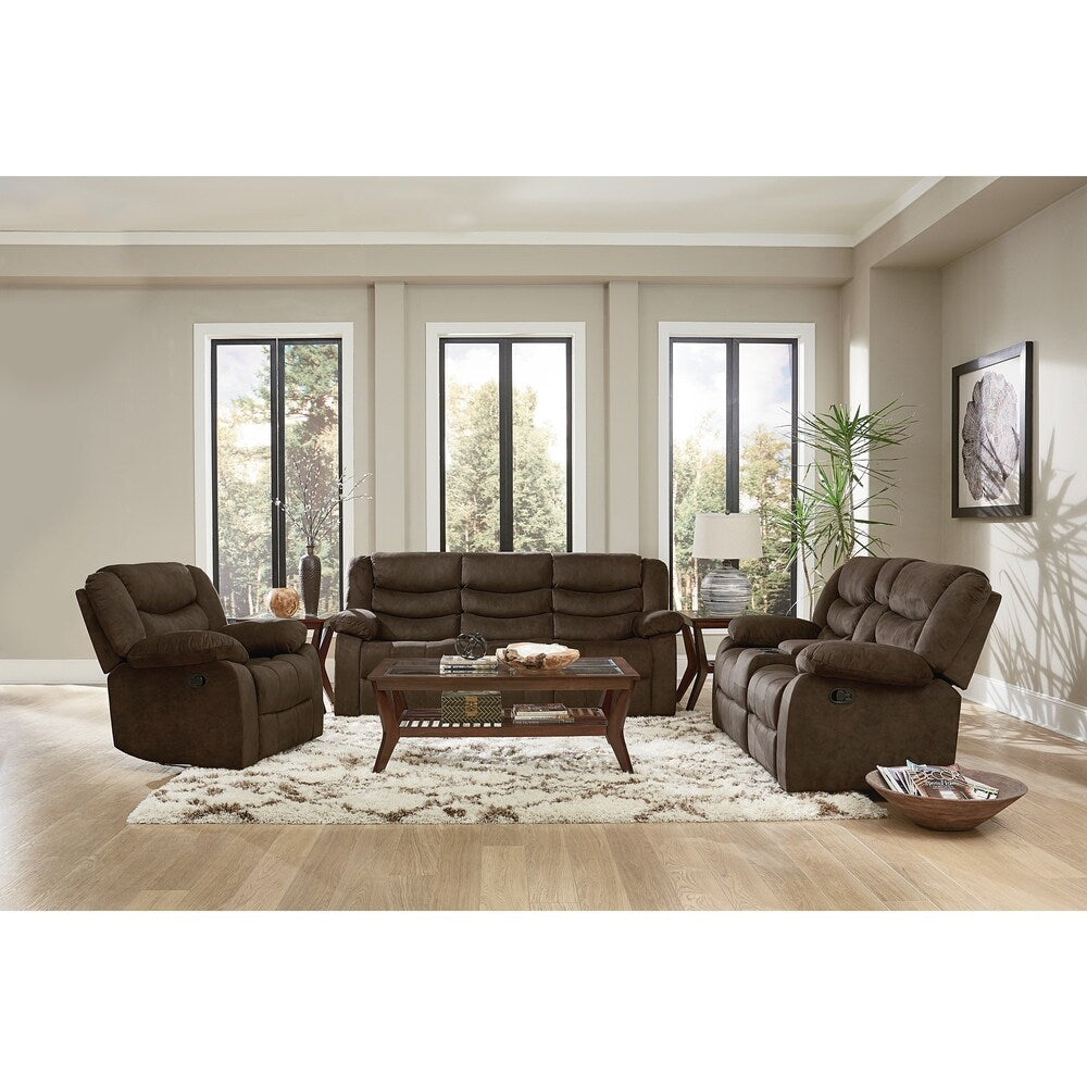 Standard Furniture Manual Motion Recliner - dark brown