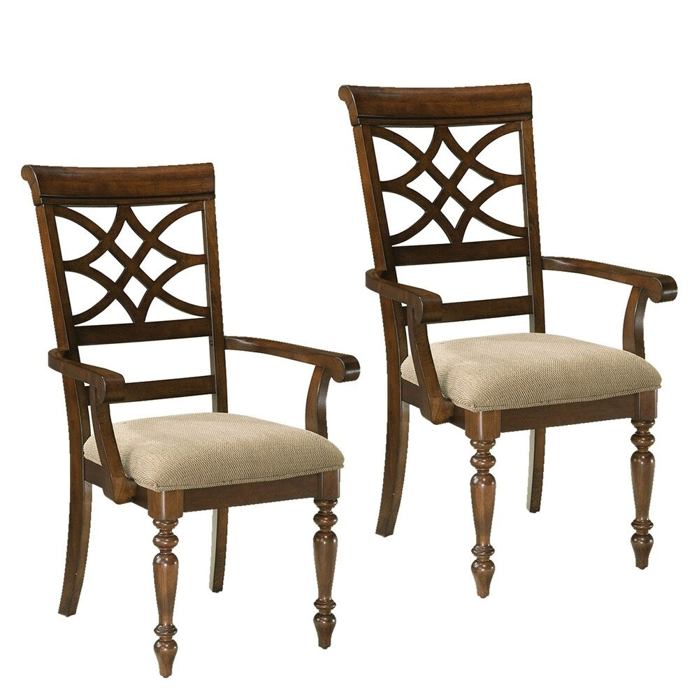 Standard Furniture Woodmont 2 Pack Arm Chair with Upholstered Seat Br Overstock