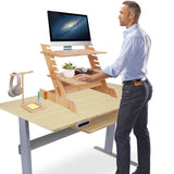Standing Desk Converter Height-Adjustable Sit-stand Table Laptop Tray