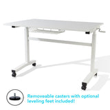 Standing Desk w/ Casters Student Desks Height Adjustable Writing Desks