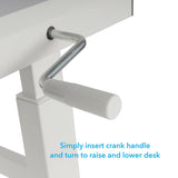 Standing Desk w/ Casters Student Desks Height Adjustable Writing Desks