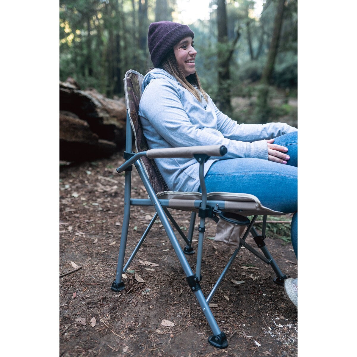 Stansport Apex Camo Chair - 25.2" L x 20.9" W x 36.6" H