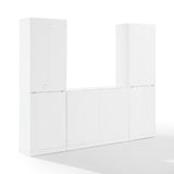 Crosley Stanton 3-Piece Sideboard And Storage Bookcase Set