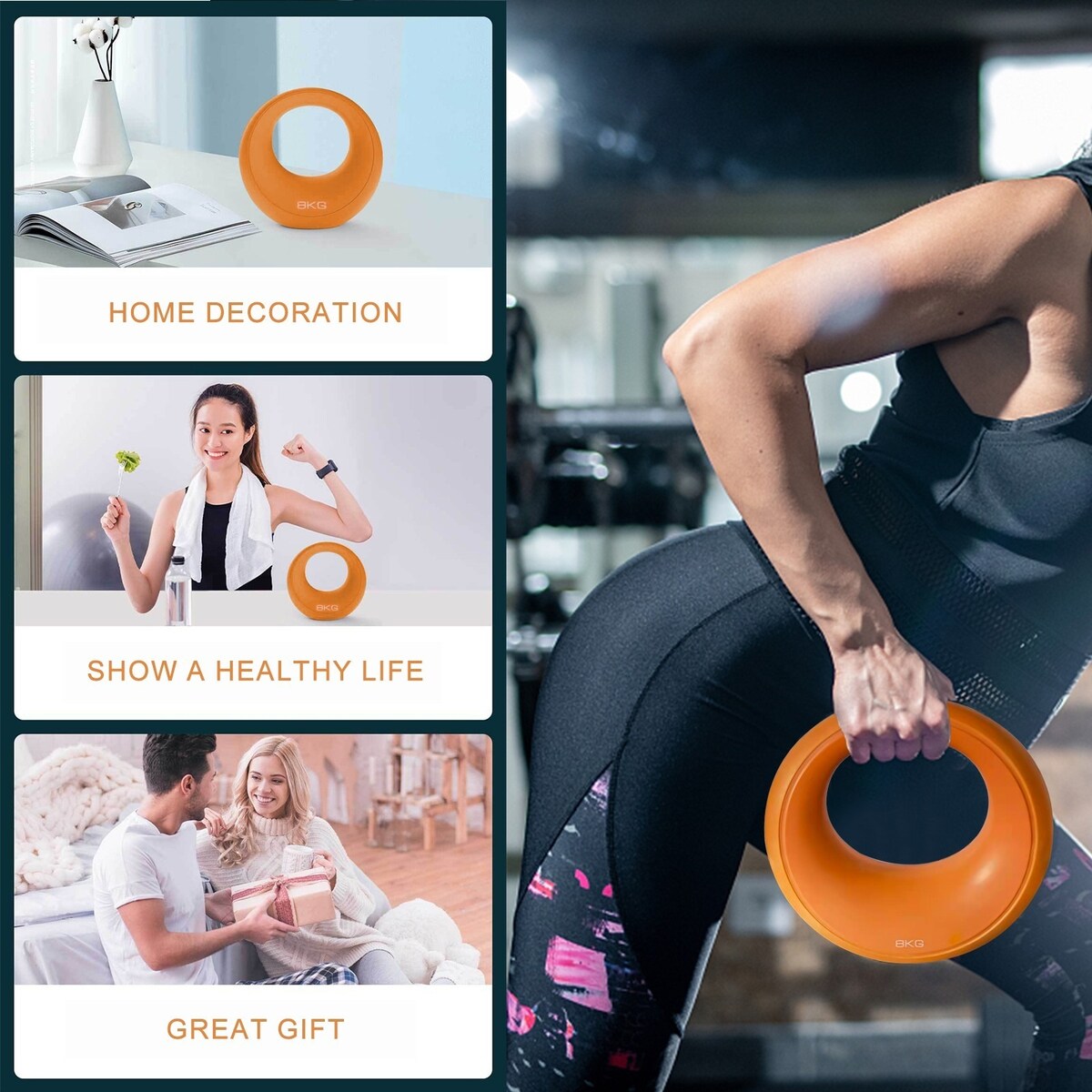 Star-Moon Shaped Kettlebell Dumbbell Silicone 4KG/9lb