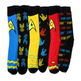 Star Trek Spock Assorted 6Pack Crew Socks