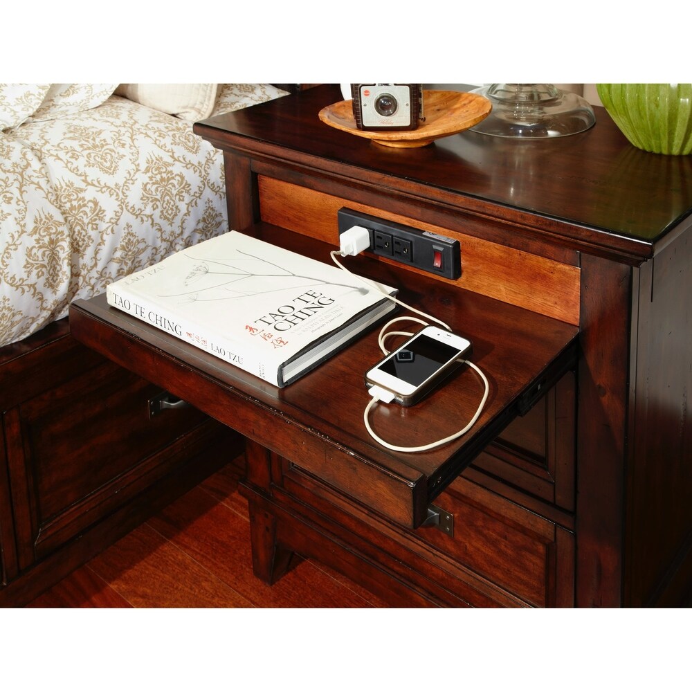 Intercon Star Valley Rustic Cherry 2-drawer Nightstand