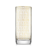 Star Wars Deco Gold Glass Tall Drinking Glasses - 13.5 oz - Set of 4 - 13.5 oz