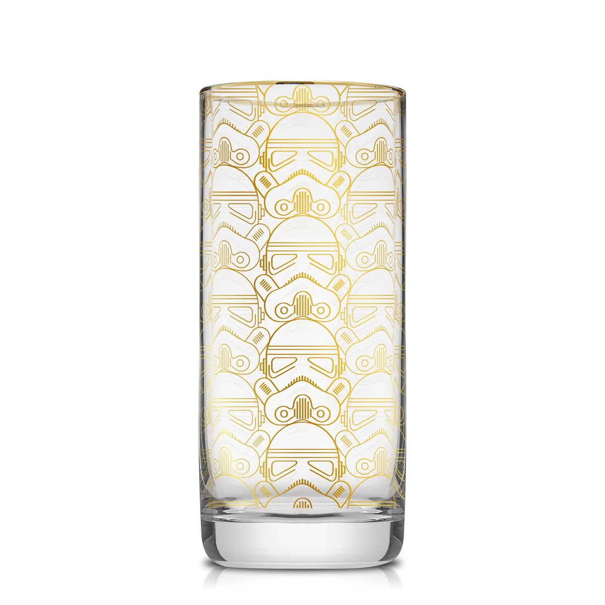 Star Wars Deco Gold Glass Tall Drinking Glasses - 13.5 oz - Set of 4 - 13.5 oz