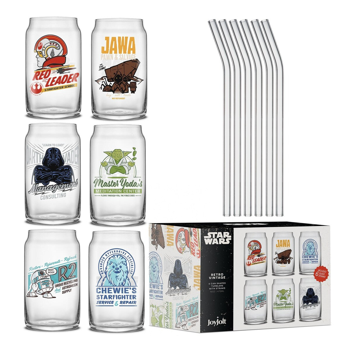 Star Wars™ Retro Vintage Tumbler Glasses - Set of 6