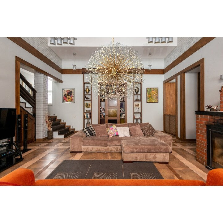 Starburst Chandelier 47" Wide Crystal Lighting Fixture