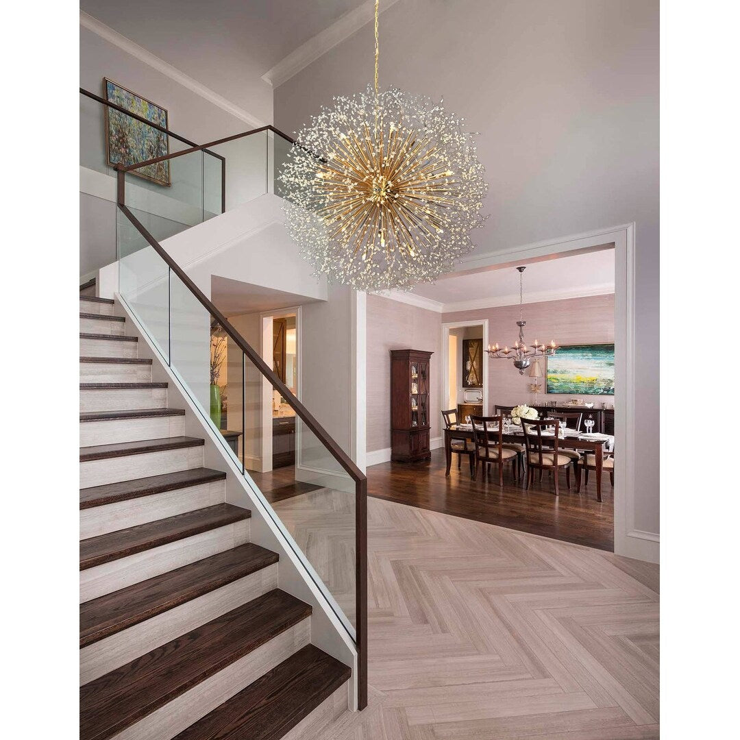 Starburst Chandelier 47" Wide Crystal Lighting Fixture