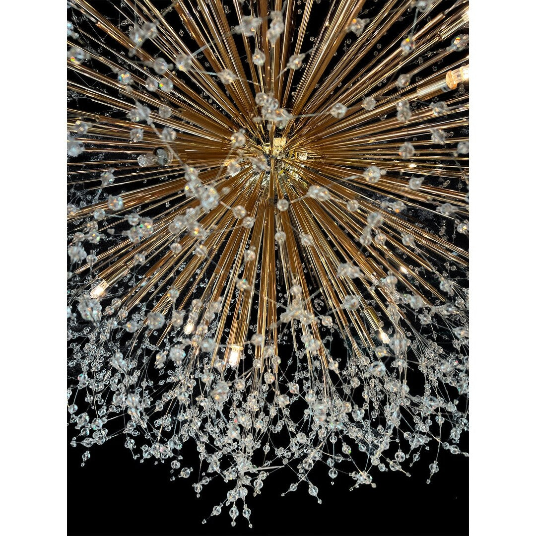 Starburst Chandelier 47" Wide Crystal Lighting Fixture