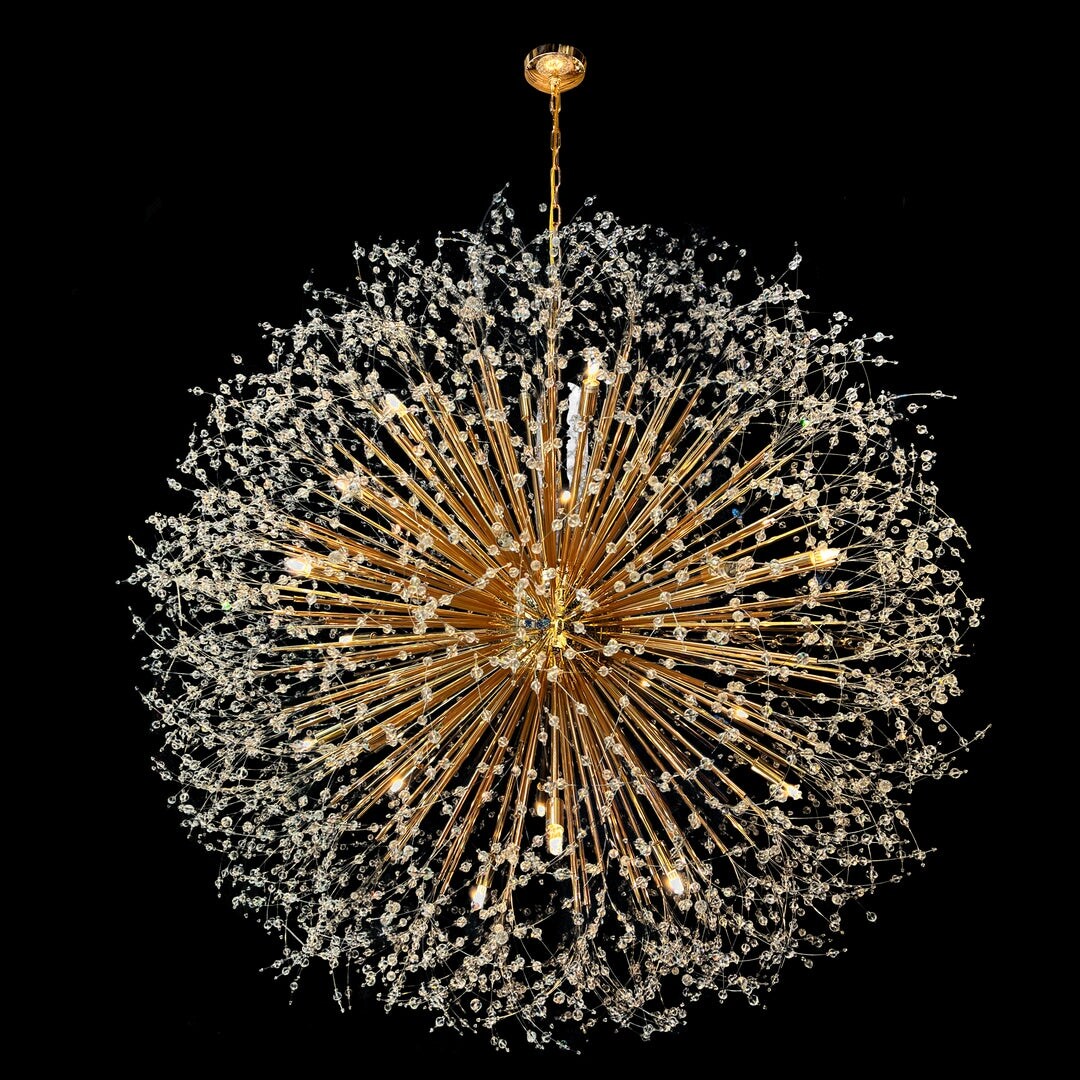 Starburst Chandelier 47" Wide Crystal Lighting Fixture