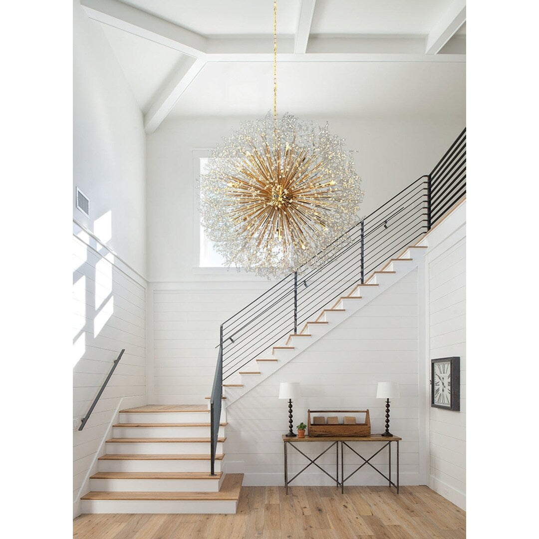 Starburst Chandelier 47" Wide Crystal Lighting Fixture