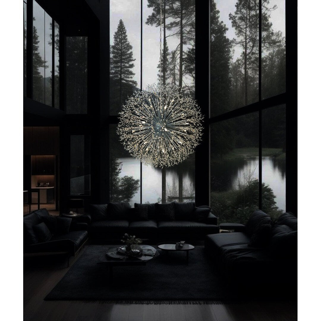 Starburst Chandelier 47" Wide Crystal Lighting Fixture