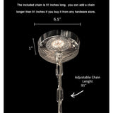 Starburst Chandelier 47" Wide Crystal Lighting Fixture