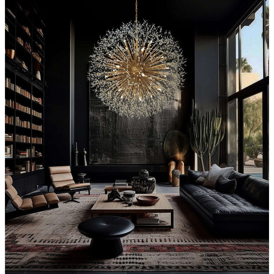 Starburst Chandelier 47" Wide Crystal Lighting Fixture