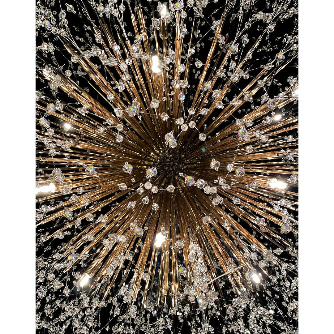 Starburst Chandelier 47" Wide Crystal Lighting Fixture