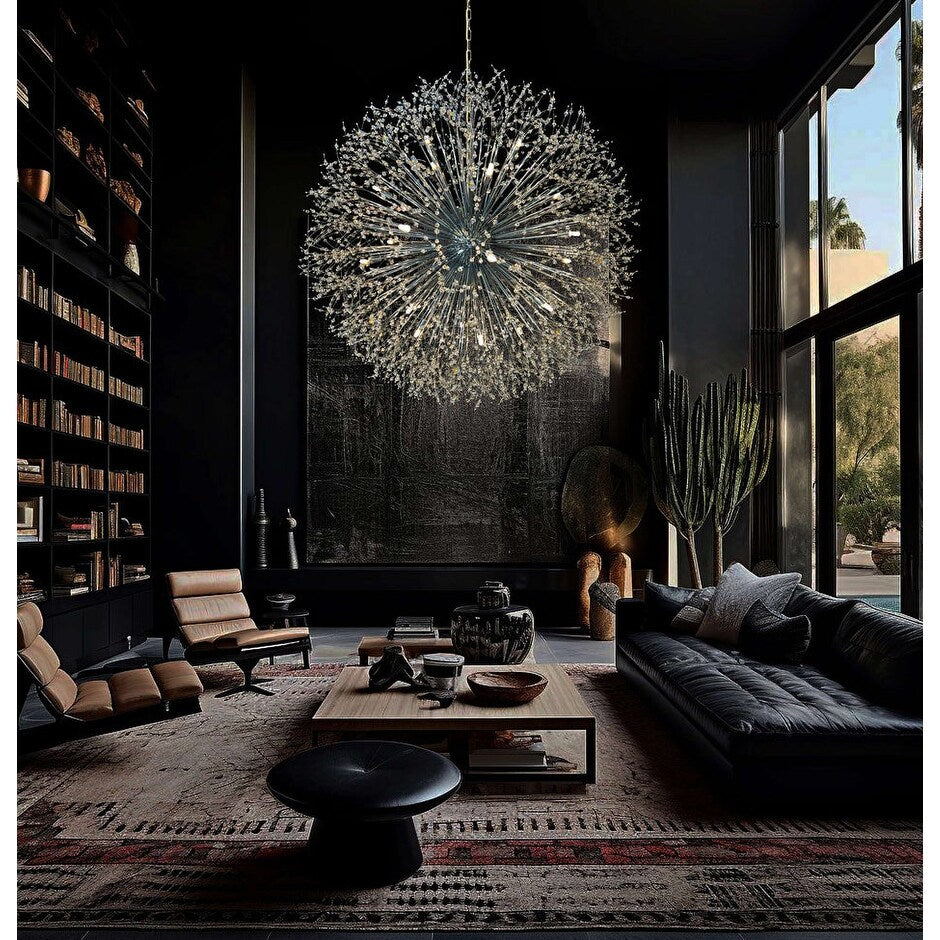 Starburst Chandelier 47" Wide Crystal Lighting Fixture